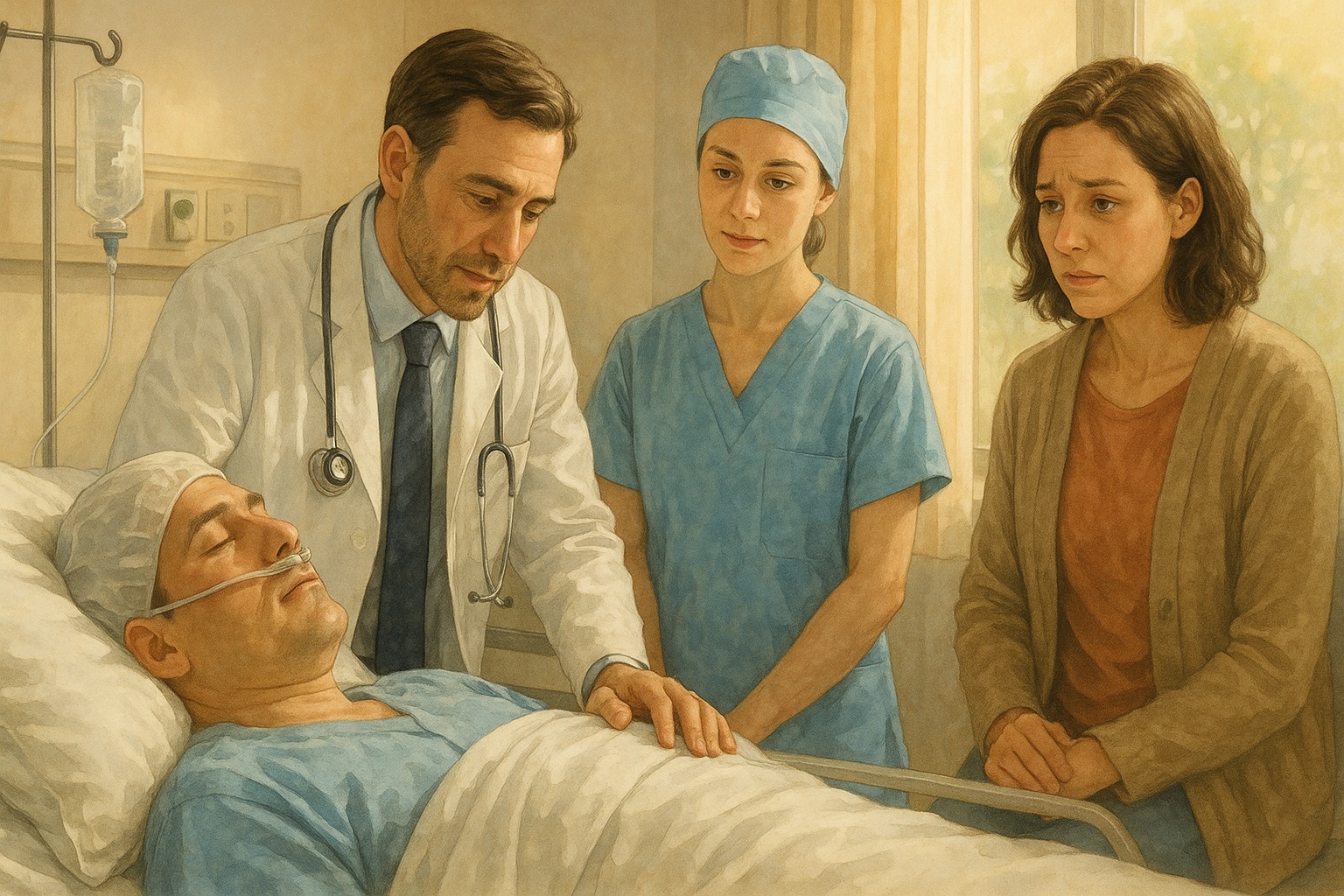 ������ �ް� �����ִ� ȯ�ڸ� ���캸�� �ǻ�� ��ȣ�� �Ƿ���